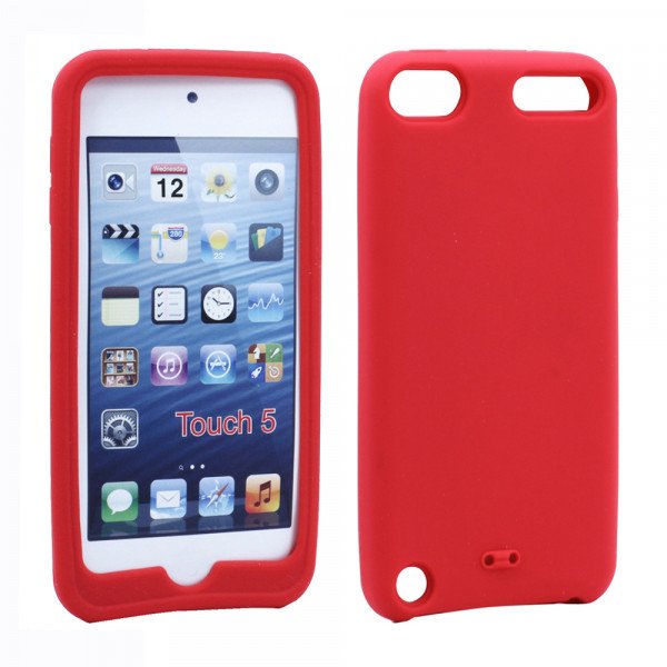 Wholesale iPod Touch 5 Silicone Skin Case (Red)